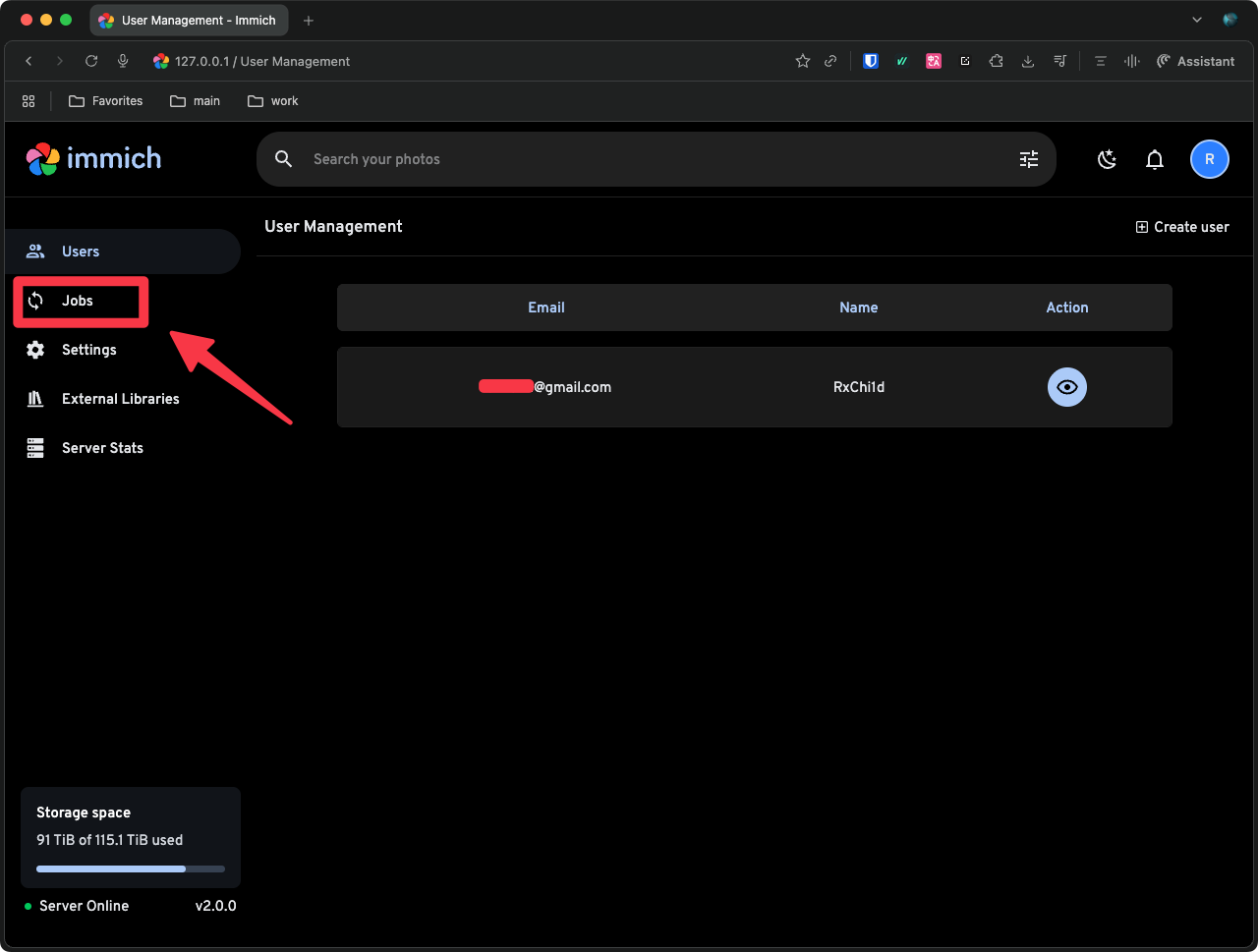 進入系統管理的任務頁面